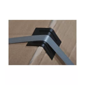 Sarok élvédő műanyag fekete 40x40mm
