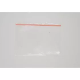 PE Natúr füles tasak ragasztószalaggal 220x120+40 mm