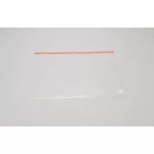 PE Natúr füles tasak ragasztószalaggal 220x120+40 mm
