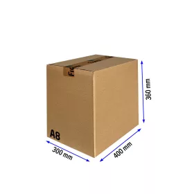 A8 doboz 400x300x360mm TF kartondoboz