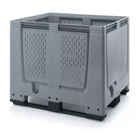 Műanyag konténer perforált 3 talpas 100x120x100 MBO 1210K