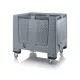 Műanyag konténer perforált görgős 100x120x114 MBO 1210R