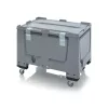Műanyag görgős konténer + tető  80x120x79 BBG 1208 SA