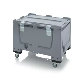 Műanyag görgős konténer + tető  80x120x79 BBG 1208 SA