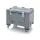 Műanyag görgős konténer + tető  80x120x79 BBG 1208 SA
