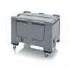 Műanyag görgős konténer + tető  80x120x79 BBG 1208 SA