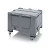 Műanyag görgős konténer + tető 100x120x790 BBG 1210K SA
