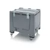 Műanyag görgős konténer tetővel 120x100x100 MBG 1210R SA