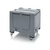 Műanyag görgős konténer tetővel 120x100x100 MBG 1210R SA