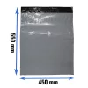 Futártasak szürke színű, leragasztható 450x550 mm -