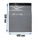 Futártasak szürke színű, leragasztható 450x550 mm -