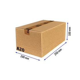 A20 doboz 250x200x100mm TF kartondoboz