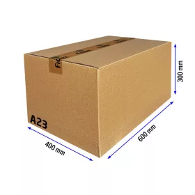 A23 Kartondoboz 600x400x300mm 22B