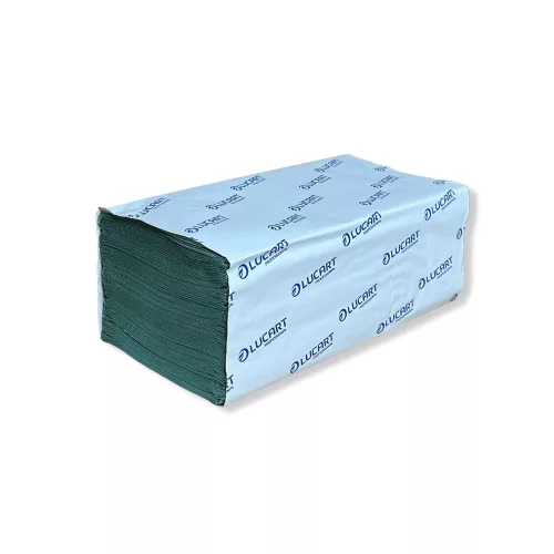 Hajtogatott kéztörlő Easy Green V 250, zöld