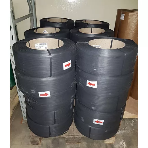 Kézi pántolószalag 12x0,5/200x190 fekete PP