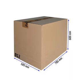 B12 doboz 785x585x600 mm TF, 5 rétegű kartondoboz