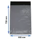 Futártasak szürke színű, leragasztható 305x450 mm -