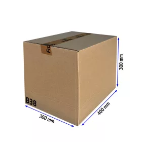 B38 TF doboz 400x300x300mm, 5 rétegű kartondoboz