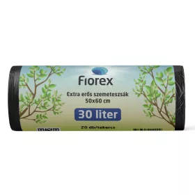   Szemeteszsák extra erős, 30 literes 500x600x0,02 mm - 20 db/tekercs 