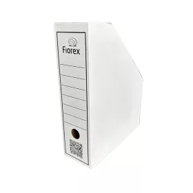 Iratpapucs, karton, 80 mm, Fiorex, feket-fehér