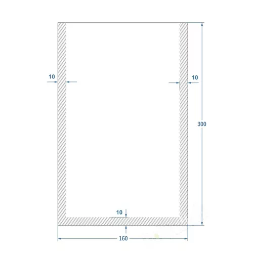 Vákuumtasak 160x300mm - 70 mikron