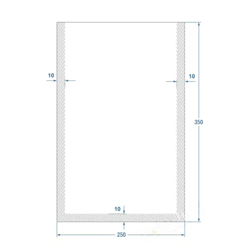 Vákuumtasak 250x350mm - 70 mikron