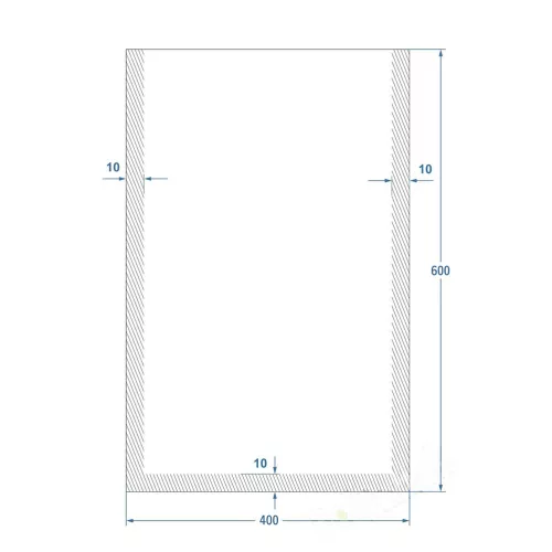 Vákuumtasak 400x600mm - 70 mikron