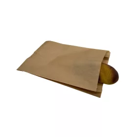   Papírtasak oldalredős papírtasak, pékáru tasak - 220x65x440mm / 35g, barna