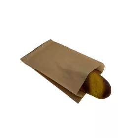   Papírtasak oldalredős papírtasak, pékáru tasak - 120x50x360mm / 35g, barna