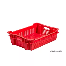 Műanyag rekesz, EV15, 60x40x15 - Fekete