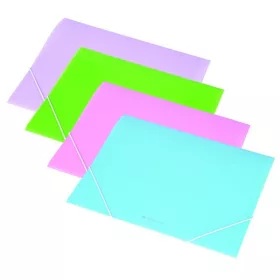   Gumis mappa, 15 mm, PP, A4, PANTA PLAST, pasztell rózsaszín