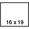 Árazószalag, 16x19 mm, fehér - 10 tekercs