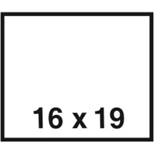 Árazószalag, 16x19 mm, fehér - 10 tekercs