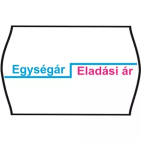   Árazószalag, feliratos, 25x16, Egységár/Eladási ár - 10 tekercs