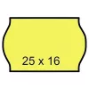Árazószalag, 25x16 mm, citrom - 10 tekercs