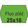 Árazószalag, 25x16 FLUO zöld - 10 tekercs