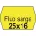Árazószalag, 25x16 FLUO citrom - 10 tekercs