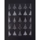 Celofán tasak, BOPP, 180x450 mm, karácsonyi mintás - 10 db