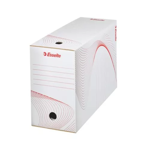 Archiválódoboz, A4, 150 mm, karton, ESSELTE "Boxy", fehér