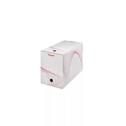 Archiválódoboz, A4, 200 mm, karton, ESSELTE "Boxy", fehér