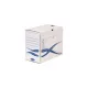 Archiválódoboz, A4, 150 mm, FELLOWES "Bankers Box Basic", kék-fehér - 10db