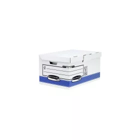   Csapófedeles archiválókonténer, "BANKERS BOX® SYSTEM BY FELLOWES® ", kék - 10db