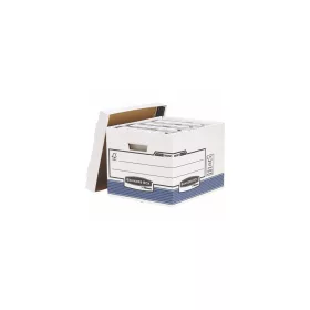   Archiválókonténer, karton, standard, "BANKERS BOX® SYSTEM by FELLOWES®", kék - 10db