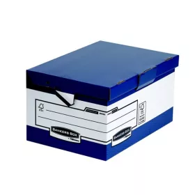   Csapófedeles ergonómikus archiválókonténer, "BANKERS BOX® BY FELLOWES® ", kék - 10db