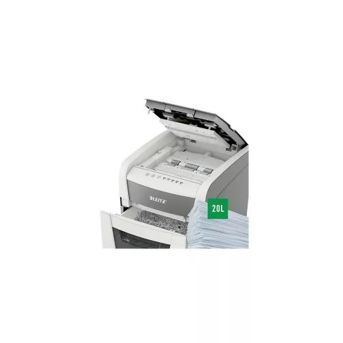 Iratmegsemmisítő, konfetti, 50 lap, LEITZ "IQ AutoFeed SmallOffice 50 P4 Pro"