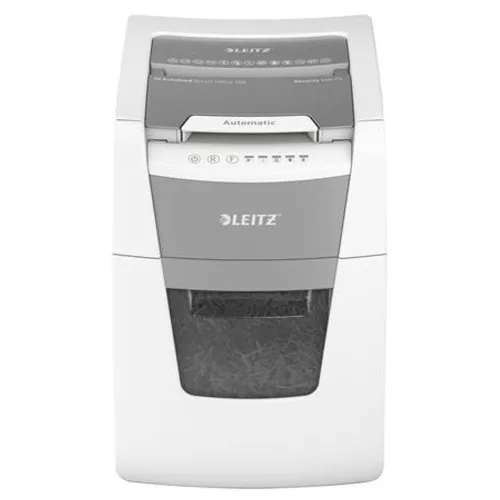 Iratmegsemmisítő, konfetti, 100 lap, LEITZ "IQ AutoFeed SmallOffice 100 P4 Pro"