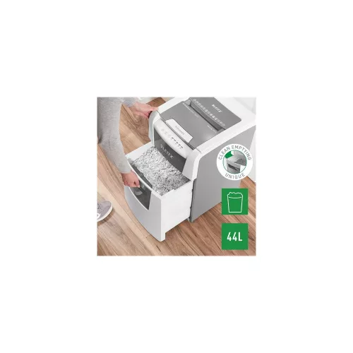 Iratmegsemmisítő, konfetti, 150 lap, LEITZ "IQ AutoFeed Office 150 P4 Pro"