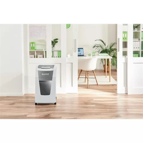 Iratmegsemmisítő, konfetti, 300 lap, LEITZ "IQ AutoFeed Office 300 P4 Pro"