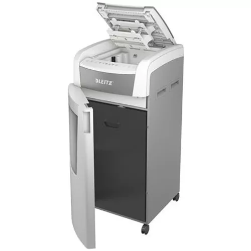Iratmegsemmisítő, mikrokonfetti, 600 lap, LEITZ "IQ AutoFeed Office 600 P5"