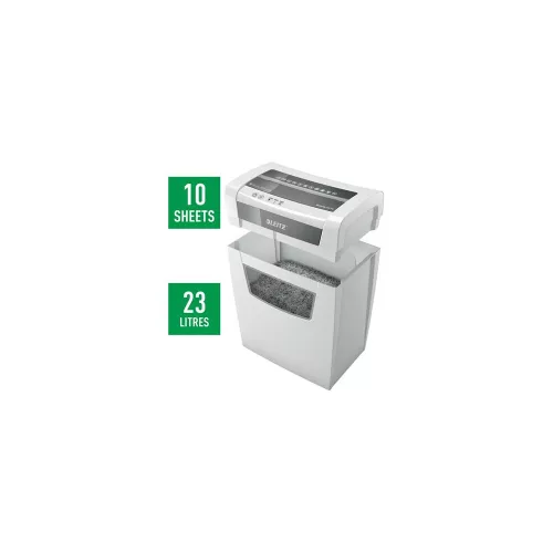 Iratmegsemmisítő, konfetti, 10 lap, LEITZ "IQ Home Office"